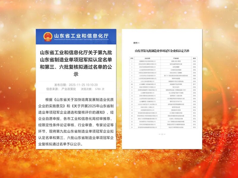 1126喜訊｜山東盛源登頂省級(jí)單項(xiàng)冠 軍 礦用支護(hù)領(lǐng)域領(lǐng)跑升級(jí)（王亞 宋樂天）